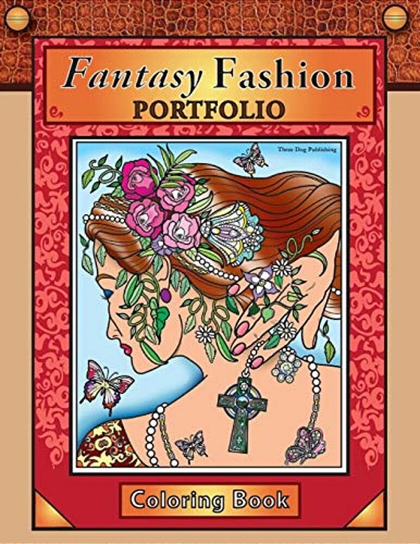 Fantasy Fashion Portfolio: Coloring Book-..