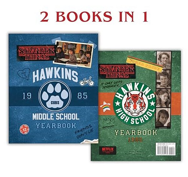 Hawkins Middle School Yearbook/Hawkins High School Yearbook (Stranger Things)-..
