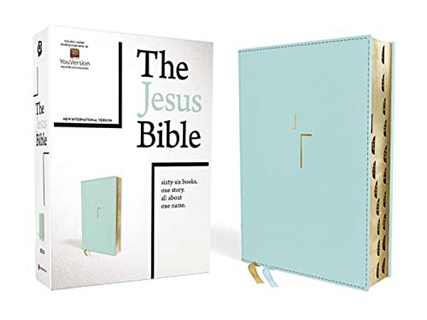 The Jesus Bible, Niv Edition, Leathersoft, Blue, Indexed, Comfort Print-..
