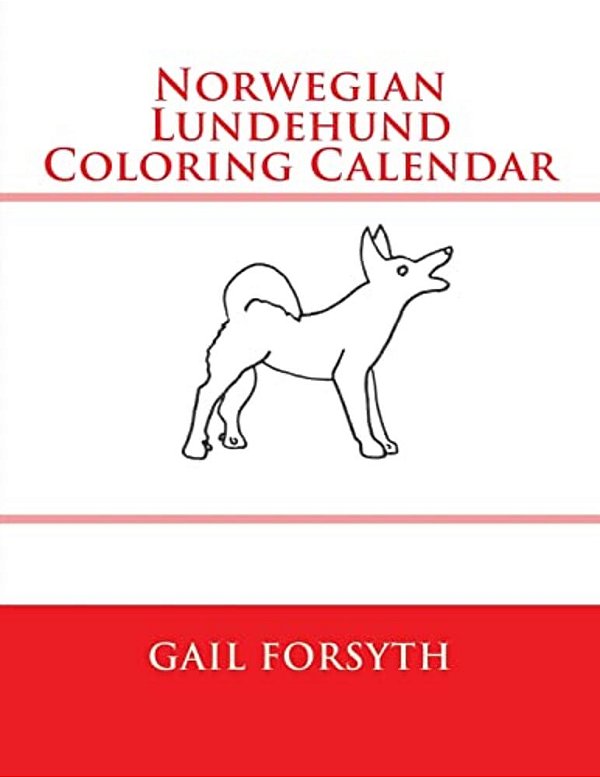 Norwegian Lundehund Coloring Calendar-..