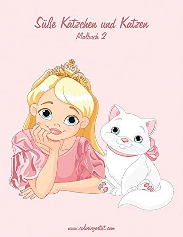 Süße Kätzchen Und Katzen Malbuch 2-..