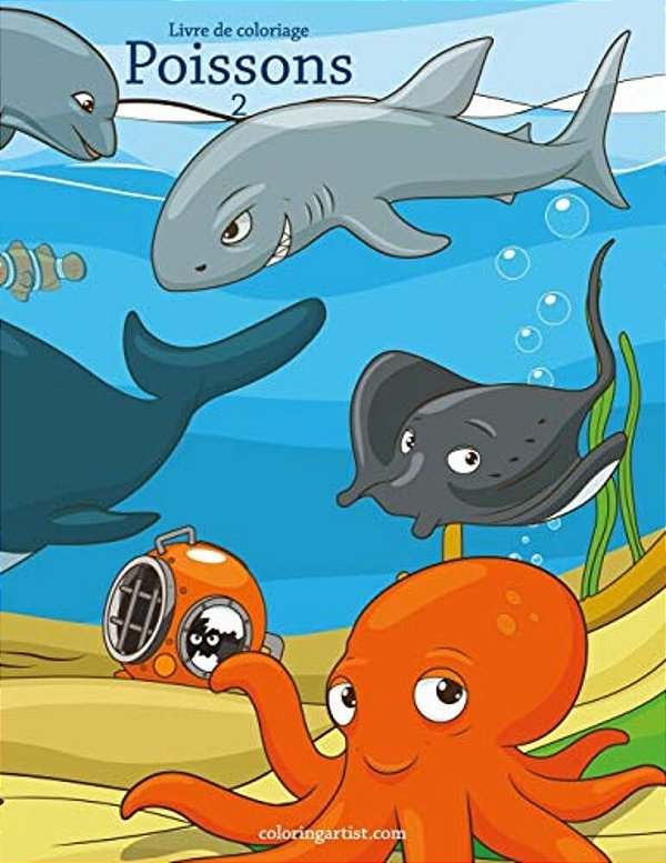 Livre De Coloriage Poissons 2-..