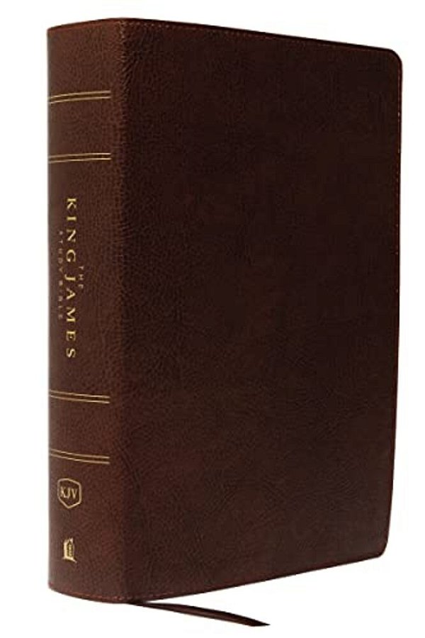 The King James Study Bible, Bonded Leather, Brown, Indexed, Full-Color Edition-..