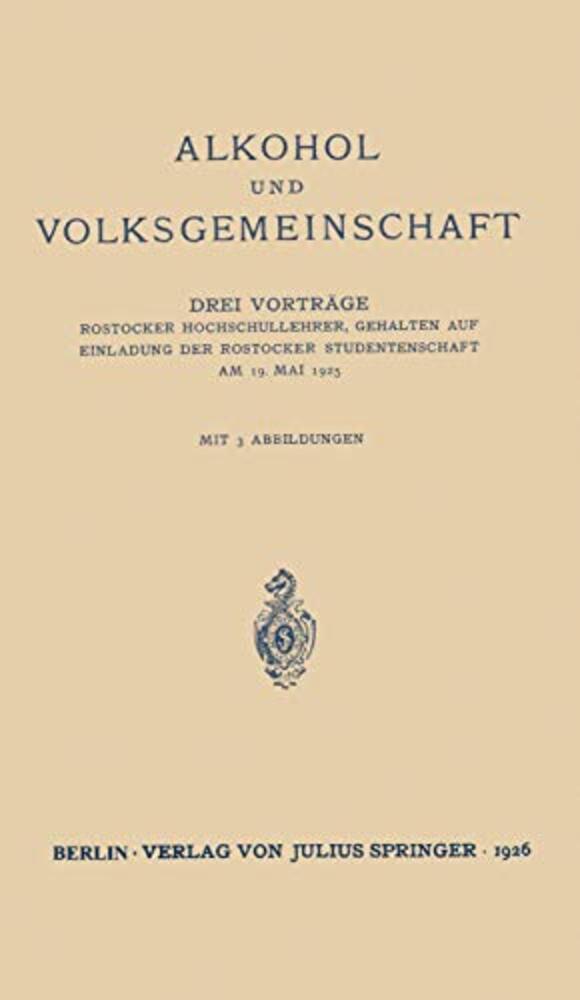 Alkohol Und Volksgemeinschaft-..