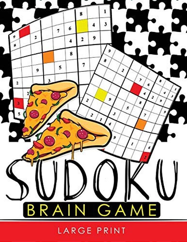 Sudoku Brain Game Large Print: Easy, Medium To Hard Level Puzzles For Adult Sulution Inside-..