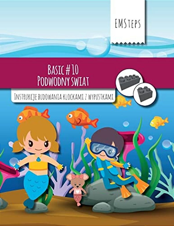 Emsteps #10 Podwodny Swiat: Instrukcje Budowania Klockami Z Wypustkami-..