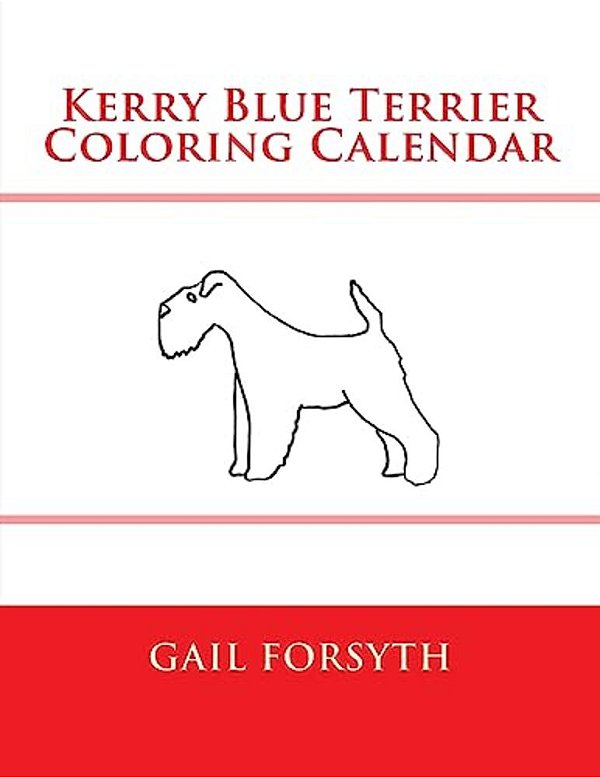 Kerry Blue Terrier Coloring Calendar-..
