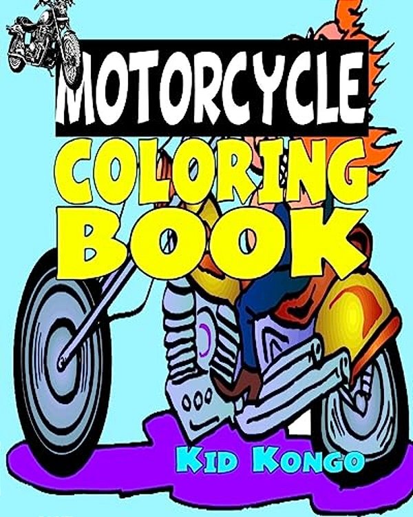 Motorcycle Coloring Book-..