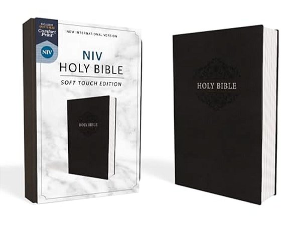 Niv, Holy Bible, Soft Touch Edition, Imitation Leather, Black, Comfort Print-..