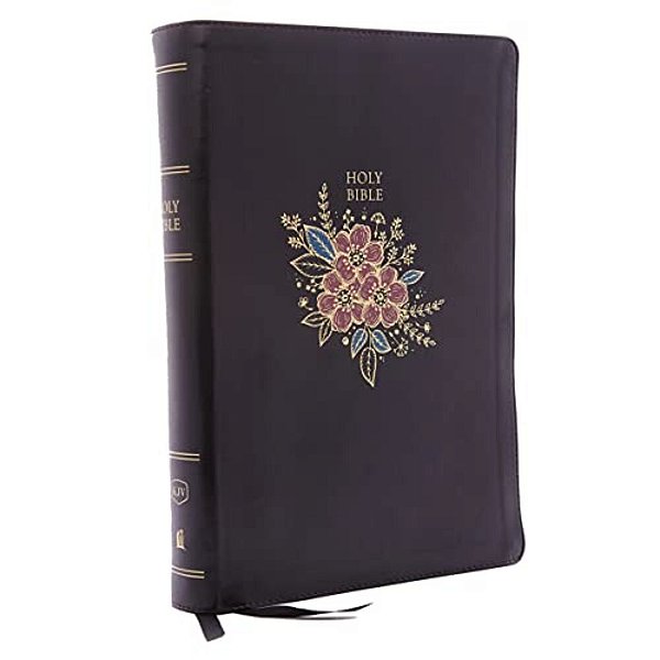 Kjv, Deluxe Reference Bible, Super Giant Print, Imitation Leather, Black, Red Letter Edition-..