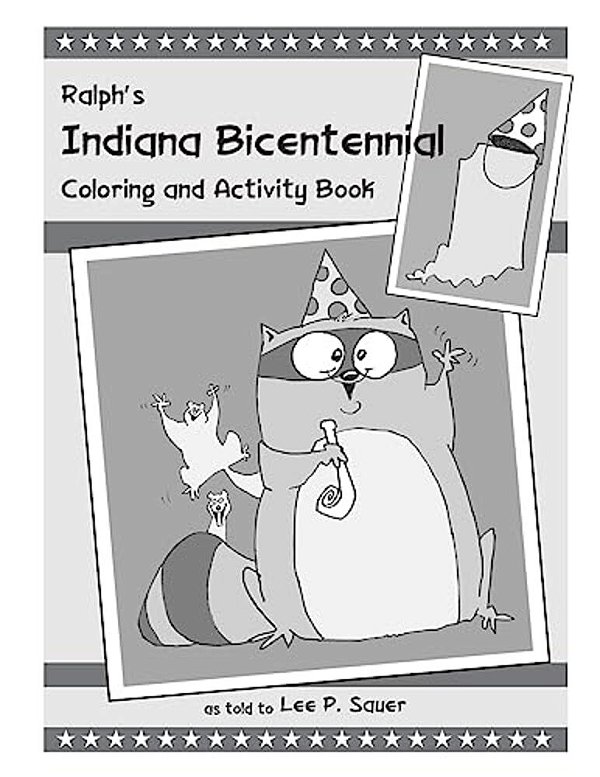 Ralph's Indiana Bicentennial Coloring And Activity Book-..