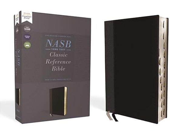Nasb, Classic Reference Bible, Leathersoft, Black, Red Letter, 1995 Text, Thumb Indexed, Comfort Print-..