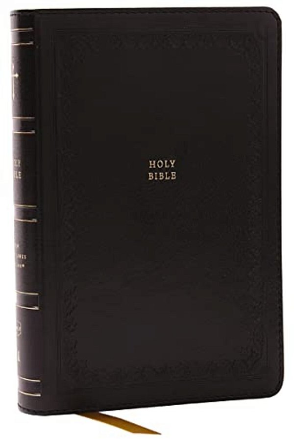 Nkjv Compact Paragraph-Style Bible W/43,000 Cross References, Black Leathersoft, Red Letter, Comfort Print: Holy Bible, New King James Version: Holy-..