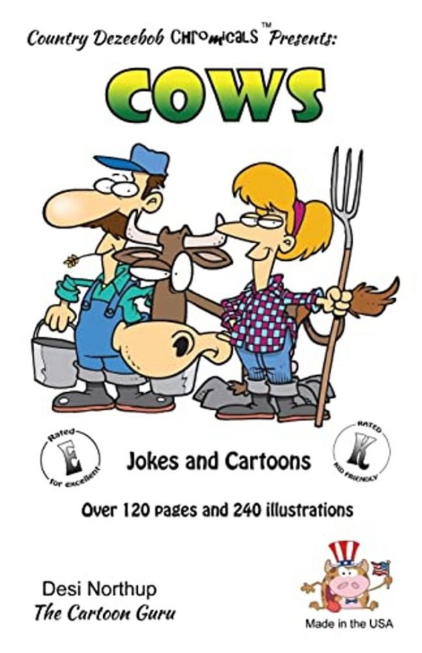 Cows -- Jokes And Cartoons: In Black + White-..