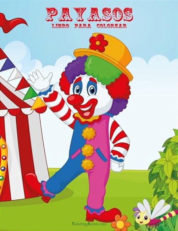 Payasos Libro Para Colorear 1 & 2-..