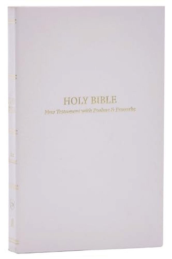 Kjv Holy Bible: Pocket New Testament With Psalms And Proverbs, White Softcover, Red Letter, Comfort Print: King James Version-..