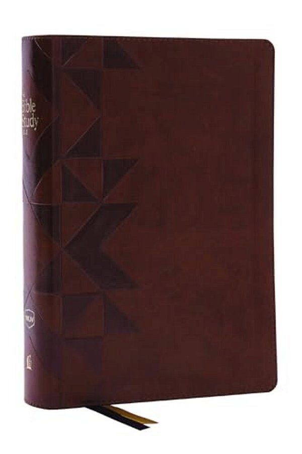 Nkjv, The Bible Study Bible, Leathersoft, Brown, Comfort Print: A Study Guide For Every Chapter Of The Bible-..