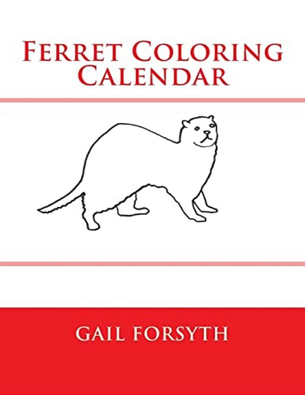 Ferret Coloring Calendar-..