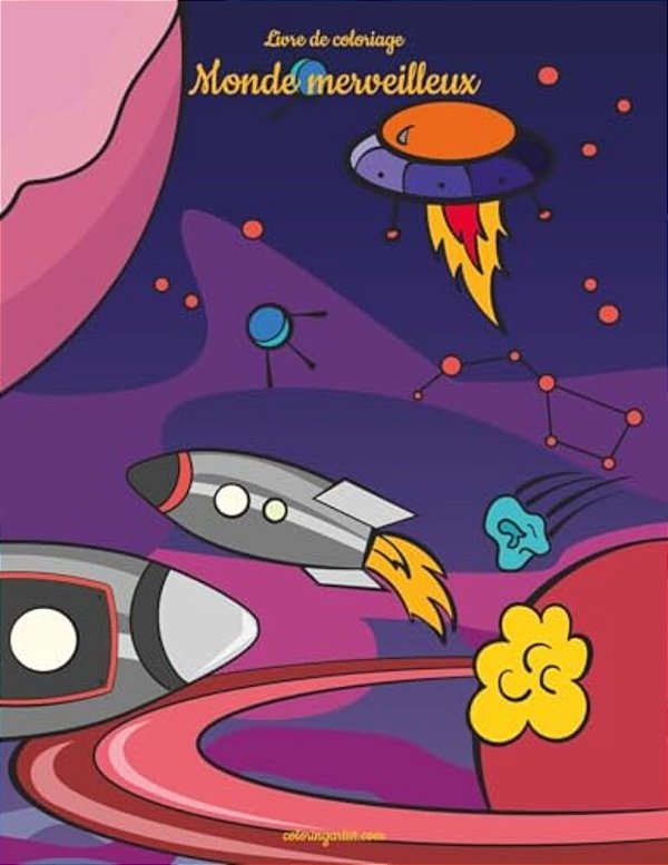 Livre De Coloriage Monde Merveilleux 1 & 2-..