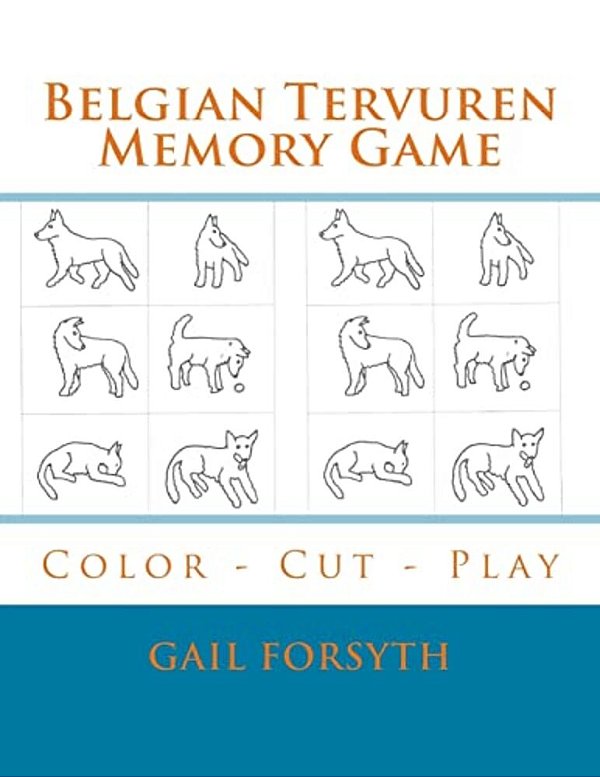 Belgian Tervuren Memory Game: Color - Cut - Play-..