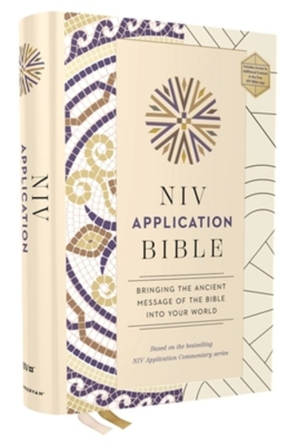 Niv Application Bible, Hardcover, Multi-Cream, Red Letter, Comfort Print: Bringing The Ancient Message Of The Bible Into Your World-..