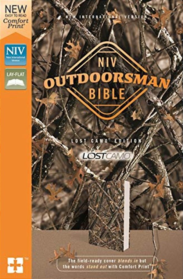 Niv, Outdoorsman Bible, Lost Camo Edition, Leathersoft, Red Letter Edition, Comfort Print: The Field-Ready Cover Blends In But The Words Stand Out Wit-..