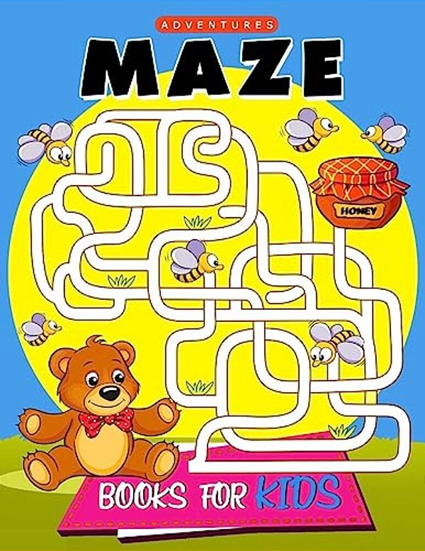 Maze Books For Kids: Activity Coloring For Children, Boy, Girls, Kids Ages 2-4,3-5,4-8-..