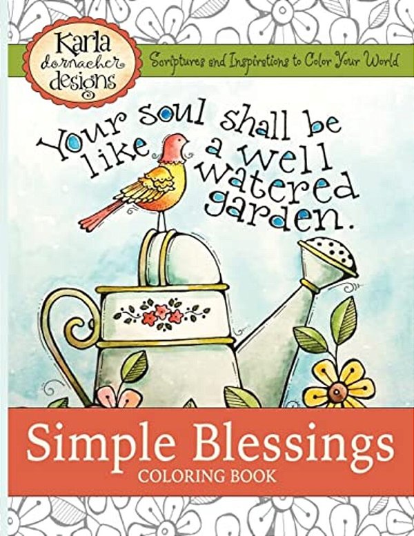 Simple Blessings: Coloring Designs To Encourage Your Heart-..