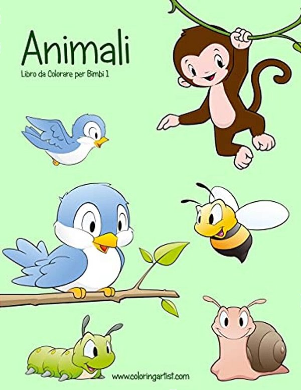Animali Libro Da Colorare Per Bimbi 1-..