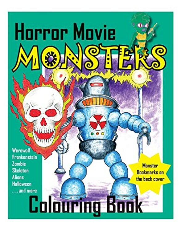 Horror Movie Monsters Colouring Book-..