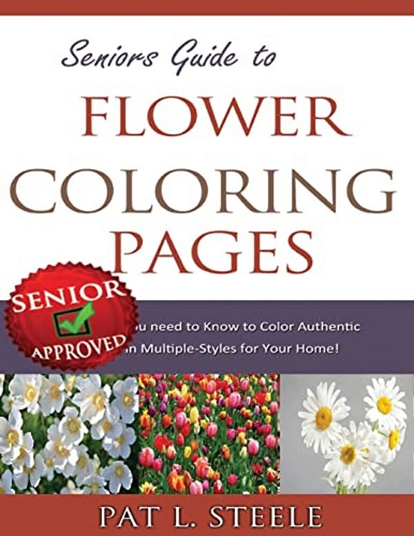 Seniors Guide To Flower Coloring Pages-..