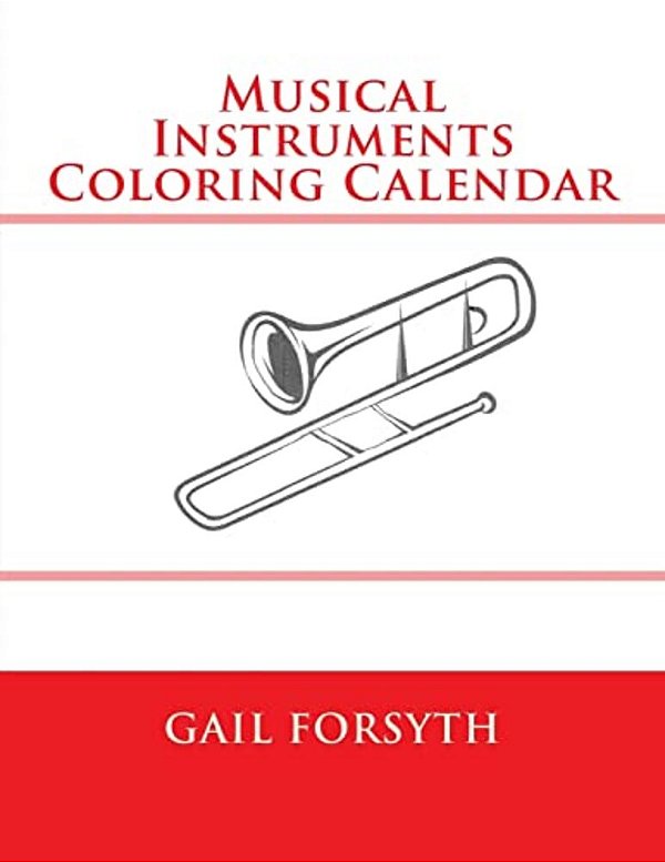 Musical Instruments Coloring Calendar-..