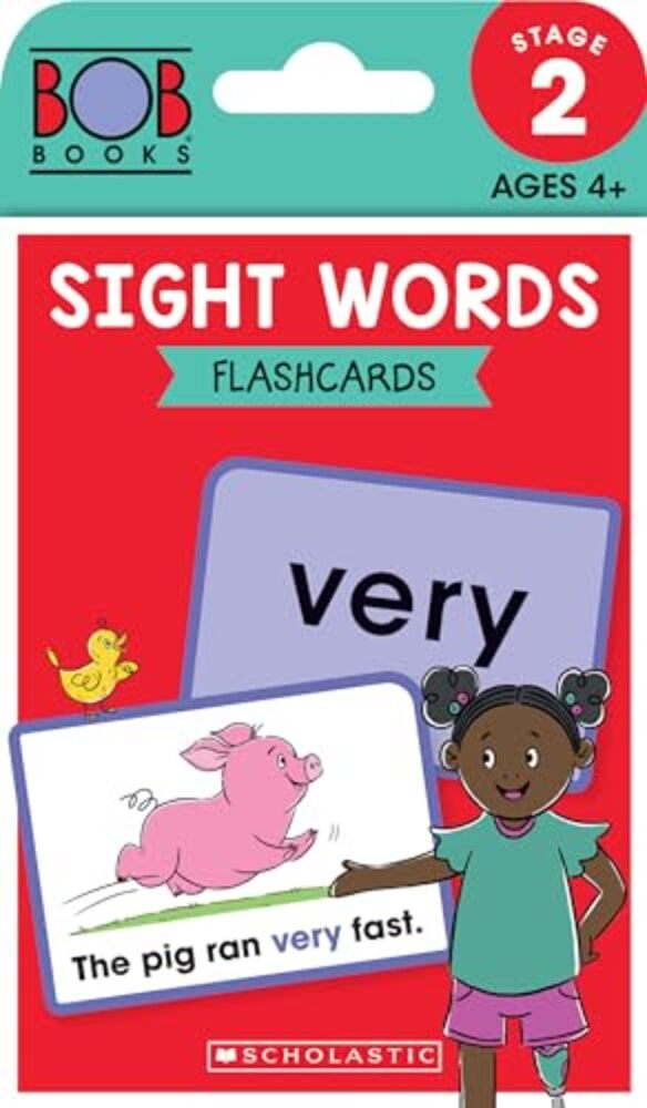 Bob Books - Sight Words Flashcards Phonics, Ages 4 And Up, Kindergarten (Stage 2: Emerging Reader)-..