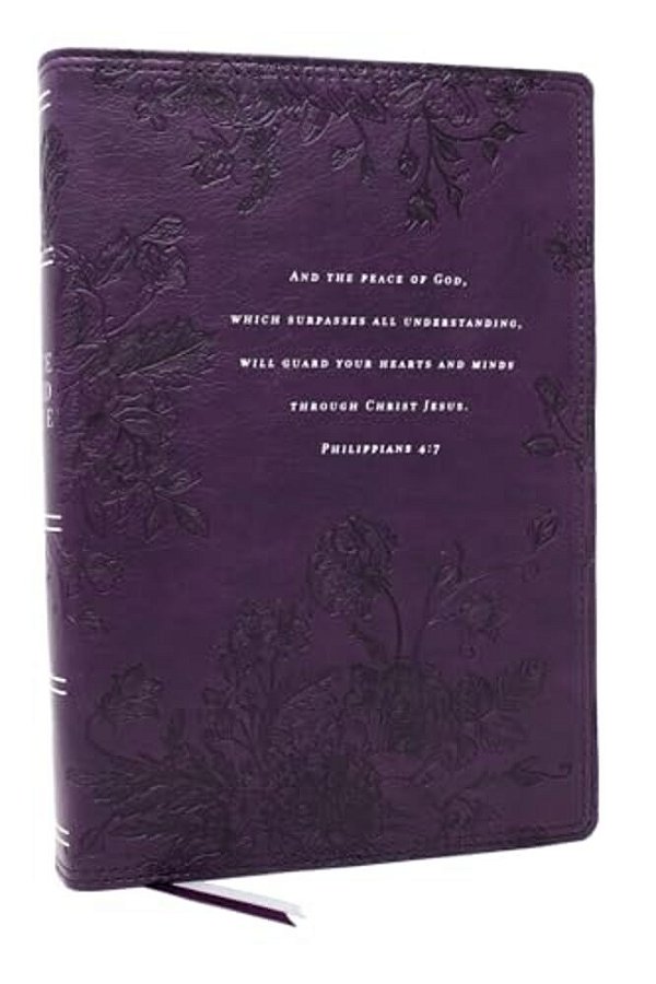 Peace Of God Bible: Discover And Experience God's Shalom Throughout The Bible (Nkjv, Purple Leathersoft, Red Letter, Comfort Print)-..