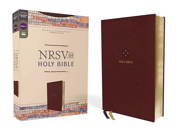 Nrsvue, Holy Bible, Leathersoft, Burgundy, Comfort Print-..