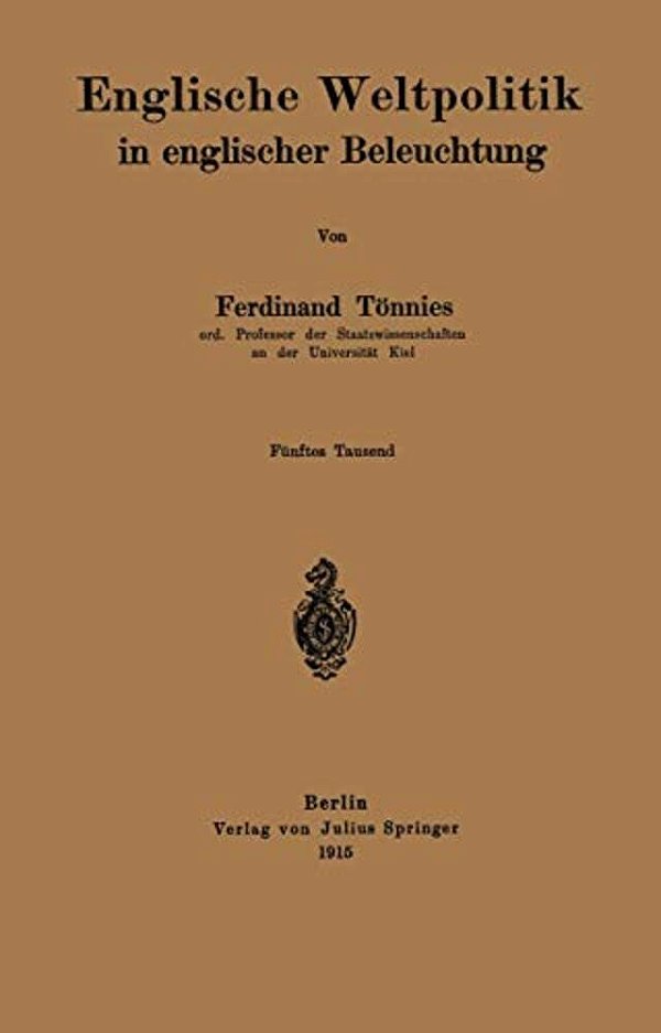 Englische Weltpolitik In Englischer Beleuchtung-..