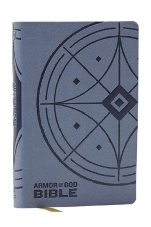 Nkjv Armor Of God Bible, Blue/Gray Leathersoft (Children's Bible, Red Letter, Comfort Print, Holy Bible): New King James Version-..