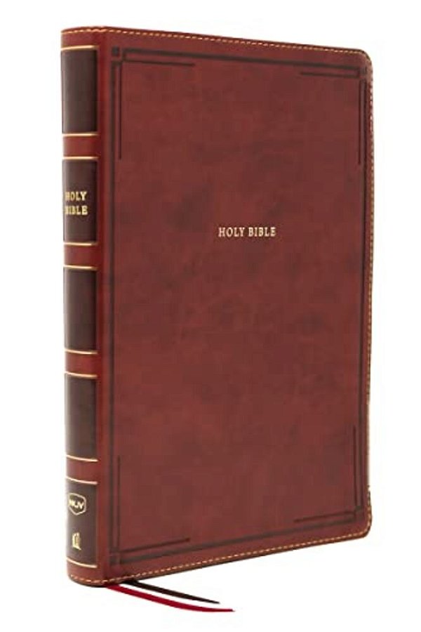 Nkjv, Thinline Bible, Giant Print, Leathersoft, Brown, Red Letter Edition, Comfort Print: Holy Bible, New King James Version-..