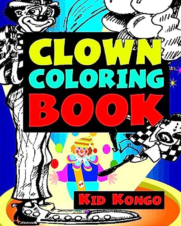 Clown Coloring Book-..