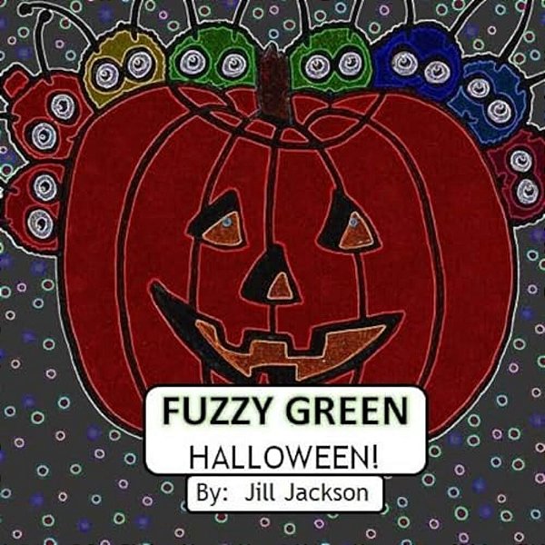 Fuzzy Green Halloween-..