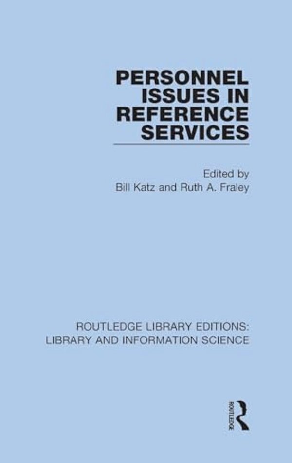 Personnel Issues In Reference Services-..