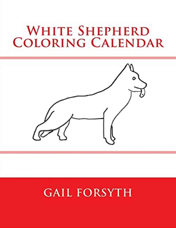 White Shepherd Coloring Calendar-..