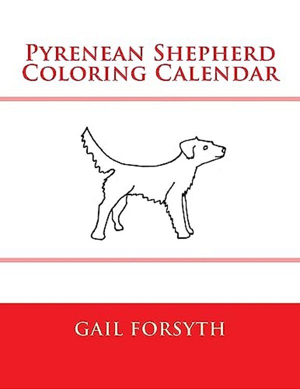 Pyrenean Shepherd Coloring Calendar-..