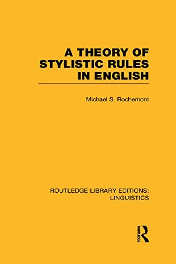 A Theory Of Stylistic Rules In English-..
