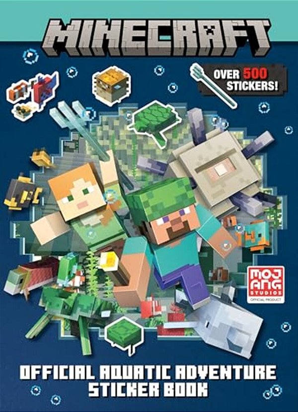 Minecraft Official Aquatic Adventure Sticker Book (Minecraft)-..