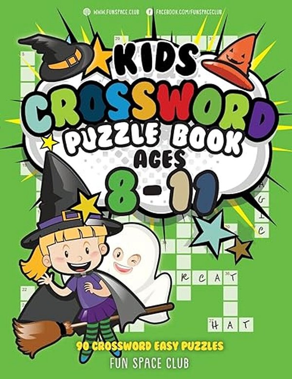 Kids Crossword Puzzle Books Ages 8-11: 90 Crossword Easy Puzzle Books For Kids-..