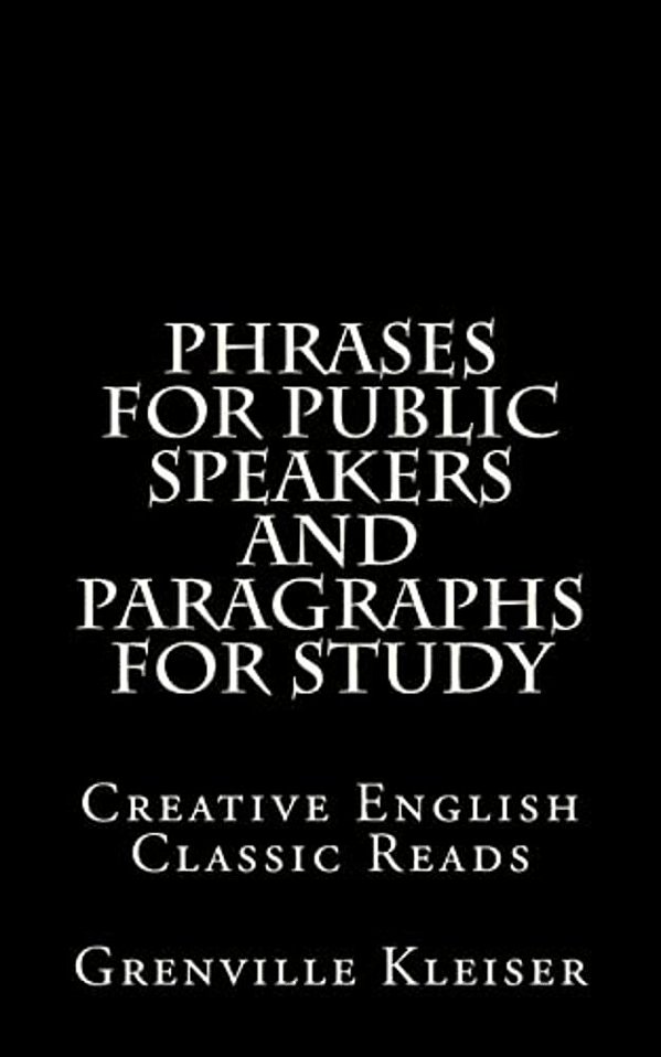 Phrases For Public Speakers And Paragraphs For Study-..