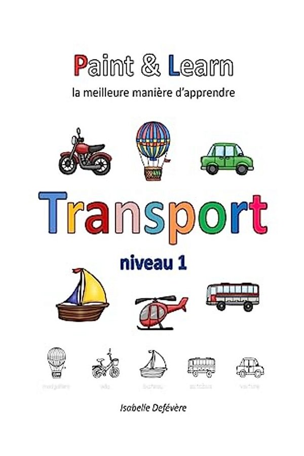 Paint & Learn: Transport (Niveau 1)-..