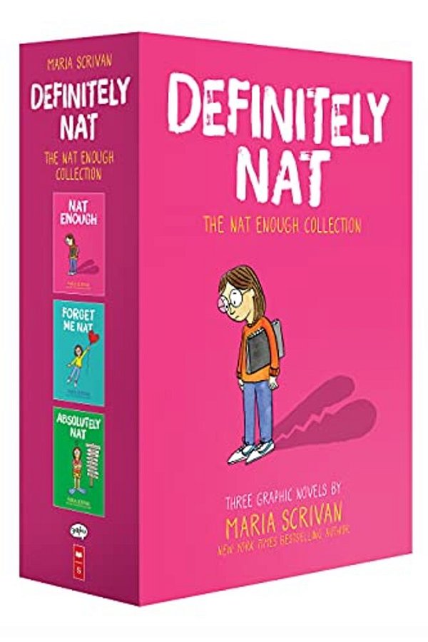 Definitely Nat: A Graphic Novel Box Set (Nat Enough #1-3)-..