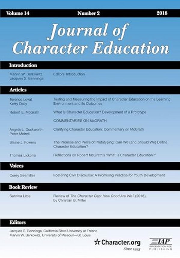 Journal Of Character Education Vol 14 Issue 2-..